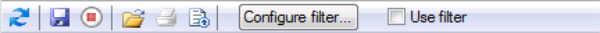 Alarm control toolbar